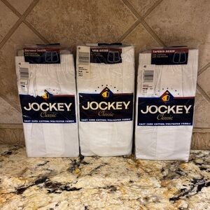 Jockey Classic Men's White Tapered Boxers Size 40